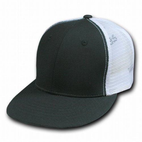 Casquette mesh Decky 5010 noire et blanche idéale pour le plein air