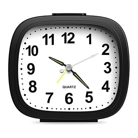 ORIA Silent Alarm Clock with Night Light Cover