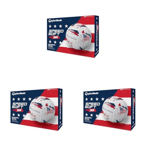 �e�[���[���C�h(TAYLOR MADE) TM26 SpeedSoft Ink USA dz �X�s�[�h�\�t�g �C���N ���[�G�X�G �S���t�{�[�� 2026�N���f�� �z���C�g (× 3)