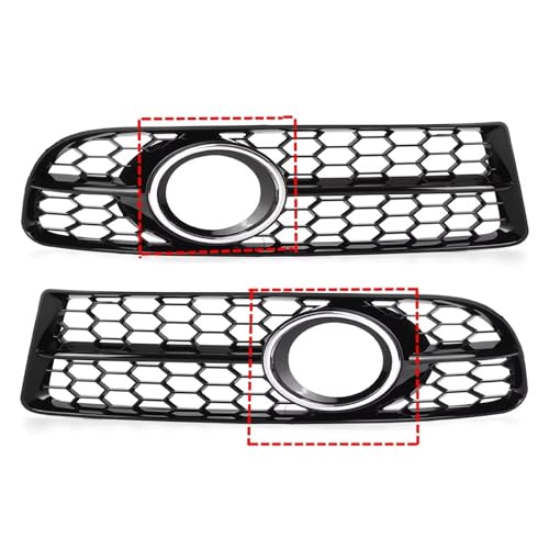 Calandre avant pour A4 B7 S4 2005-2008 grilles de pare-choc en argent chrome 1 paire