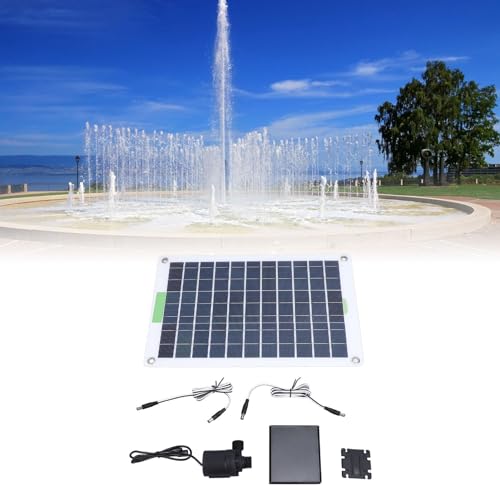 KIT de Bomba de Agua Solar de 100 W, Bomba de Fuente de Agua con Energía Solar, con Caja de Almacenamiento de Energía, para Estanques de Baño de Pájaros, Estanque de Peces de