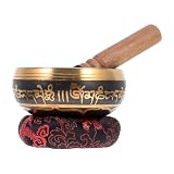 Tibetan Singing Bowls 1 Set Meditation Singing Bowl Copper Sound Therapy Wood Rod Buddhist Healing Yoga Relaxation Tool