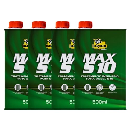 Kit 4 Aditivos Diesel S-10 Bardahl Max S-10 Para Combustivel Diesel 500mL