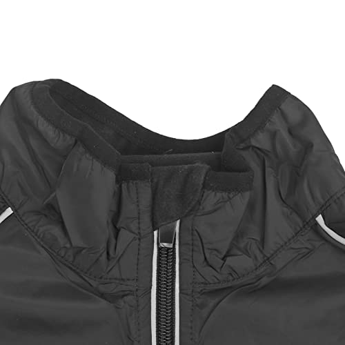 Chaqueta rompeviento liviana para ciclismo negra miniatura 7