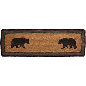 Vhcbrandsrusticlodgeflooringwyattbearjutelatexbackingstencilednatureprintrectanglebeddingaccessorystairtreadrect85x27crimsonred Urban Country Home Decor Vhc brands rustic lodge flooring wyatt bear jute latex backing stenciled nature print rectangle bedding accessory stair tread rect 85×27 crimson red urban country home decor