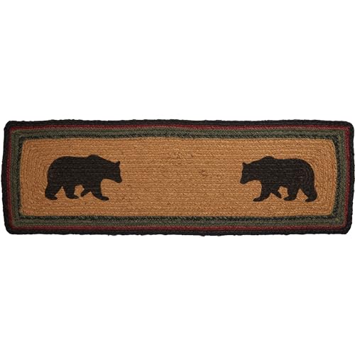 Vhcbrandsrusticlodgeflooringwyattbearjutelatexbackingstencilednatureprintrectanglebeddingaccessorystairtreadrect85x27crimsonred Urban Country Home Decor Vhc brands rustic lodge flooring wyatt bear jute latex backing stenciled nature print rectangle bedding accessory stair tread rect 85×27 crimson red urban country home decor