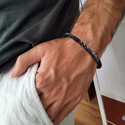 Pulsera para hombre de acero inoxidable minimalista miniatura 2