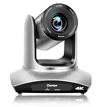 【4K UHD PTZ Camera】Chameye PTZ conference room camera resolution (3840x2160) up to 30fps can deliver crystal-clear ultra-high definition video quality. 1/2.8-inch CMOS sensor with 8.5MP Effective Pixels, ensuring exceptional color accuracy and clarit...