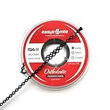 SNAWOP Dental Orthodontic Power Chain Multicolor Spool Elastic Rubber Bands for Teeth Braces (Long, Black)