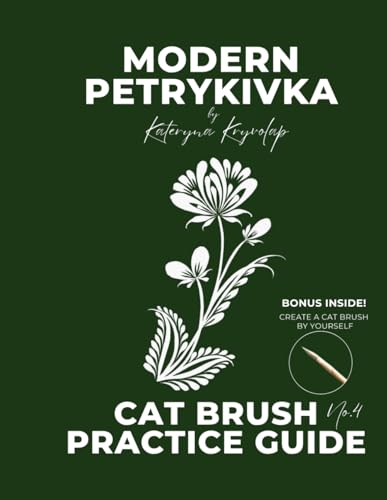 Technique Petrykivka chat guide de tracé fleur débutant - 2