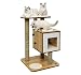 Vesper Cat Furniture, Walnut, V-Base