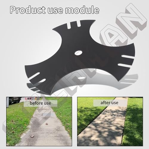 DECKMAN 2 Pack Walk-Behind Edger Quick Cutting Tri-Tip Replacement Blade, for Toro Walk-Behind Edger 58610