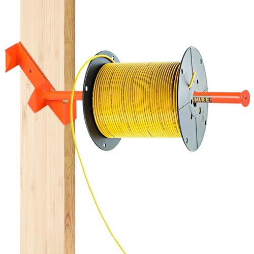 FEIMIRE Spool Tools Stud Winder Wire Dispenser for Fast Load Dispensing of Wire Reels, Coils, Cables, Maximum Load of 300 Pounds