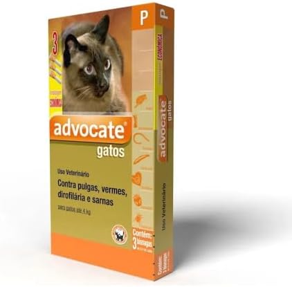 Antipulgas Combo Advocate para Gatos de até 4kg 0,4ml