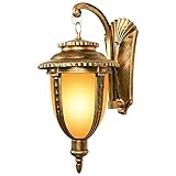 Applique murale d'extérieur vintage en aluminium de qualité professionnelle, élégante, crée une atmosphère chaleureuse romantique, donne à l'applique murale un attrait rétro pour améliorer les bâtiments anciens.