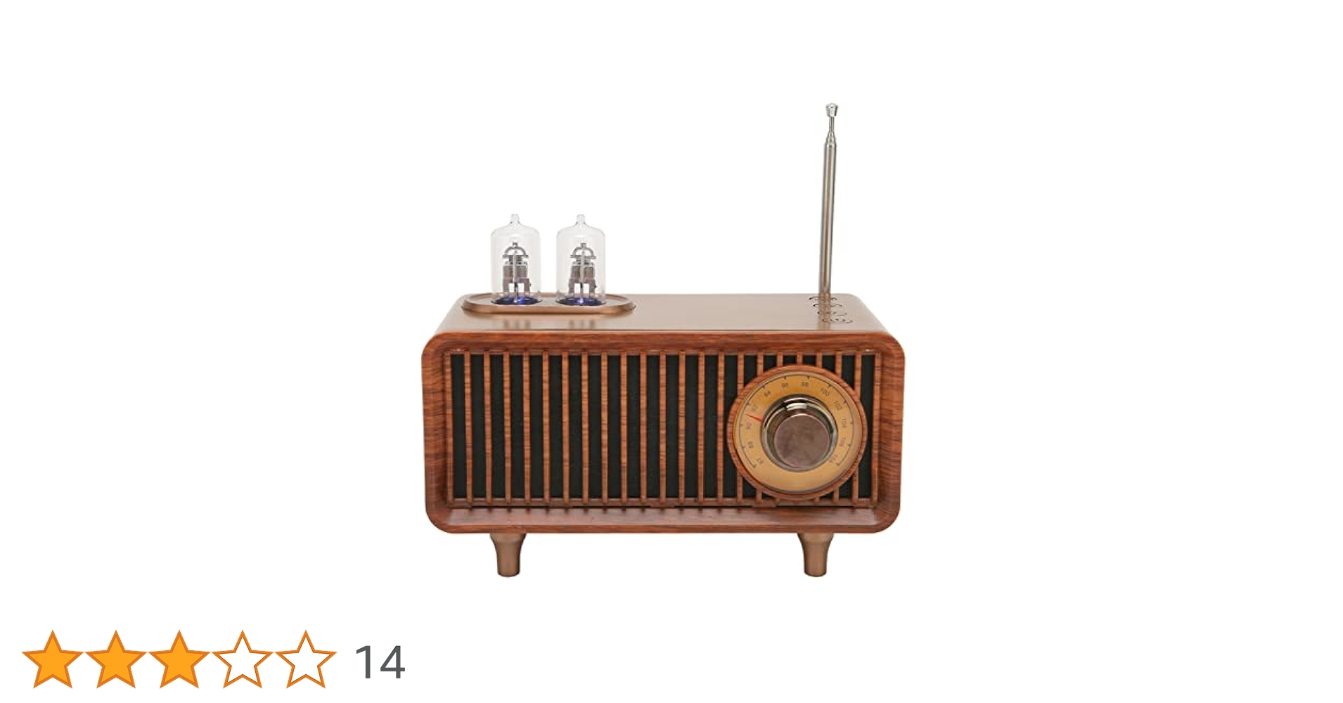Amazon.co.jp: LEDライトと真空管付きレトロBluetoothスピーカー