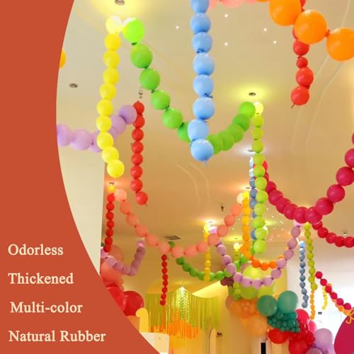Image of Brown Link Balloons 10 Inch 120 Pcs Latex Linking Balloons for Birthday Wedding Party Festival Decorations