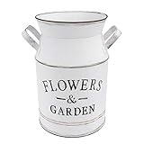 jarrones para jardin de colores Estilo retro y diseño de letras, más moderno y llamativo. Jarra