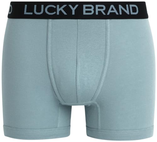 Lucky Brand Men's Boxer Briefs - 6 Pack Super Soft Breathable Stretch Tag Free Underwear with Contour Pouch (Sizes: S-XXL)4