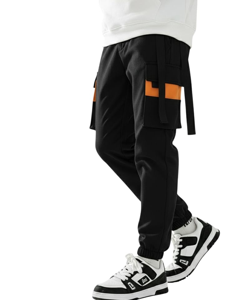 Image of TAGAS Men's Cotton Cargo Pants | Men Cargo Jogger Pant | Slim Fit Track Pants with Side Pockets | Stylish Streetwear Lower for Gym, Casual & Travel