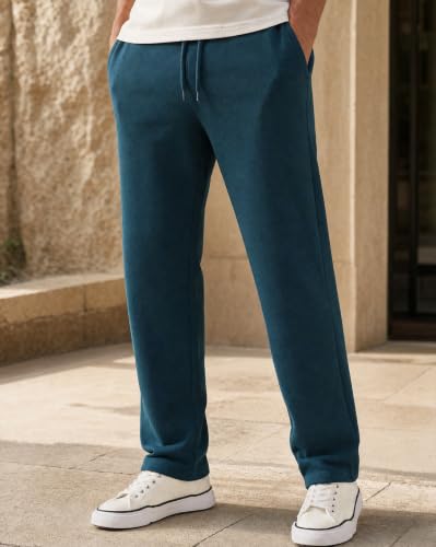 Image of Nobero Joggers for Men | Solid Trackpants for Men | Regular Fit | Elasticated Waist with Drawcord | Soft & Breathable Fabric | Casual Everyday Wear