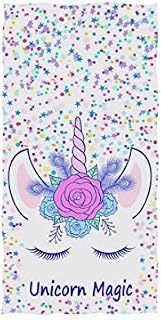 ZOEO Unicorn Hand Towel Cream Unicorn Magic Dish Towels Cotton Face Towel Bath