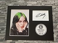 Billie Eilish 8x6 inch Limited Edition Autograph Display Print Mounted and Ready To Frame