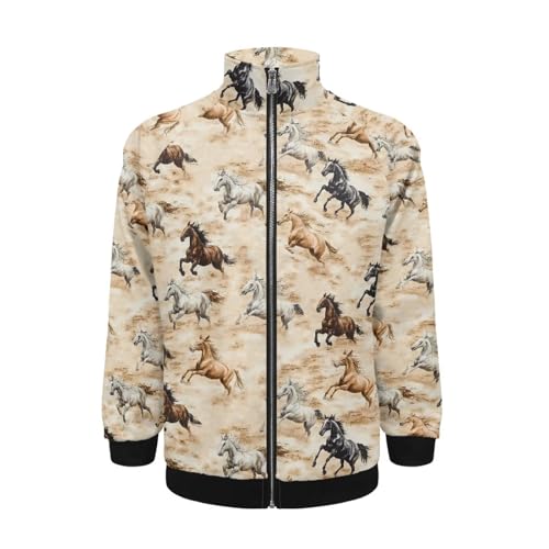 Image of Men's Lightweight Jackets Casual Full Zip Fleece Jacket Men Coats Fashion Long Sleeve Sweatshirt