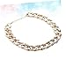 UPKOCH Golden Chain PET Necklace for Small Dogs and Cats Stylish Dog Jewelry Pendant Adjustable Size PET Neck Chain Fashionable Accessories