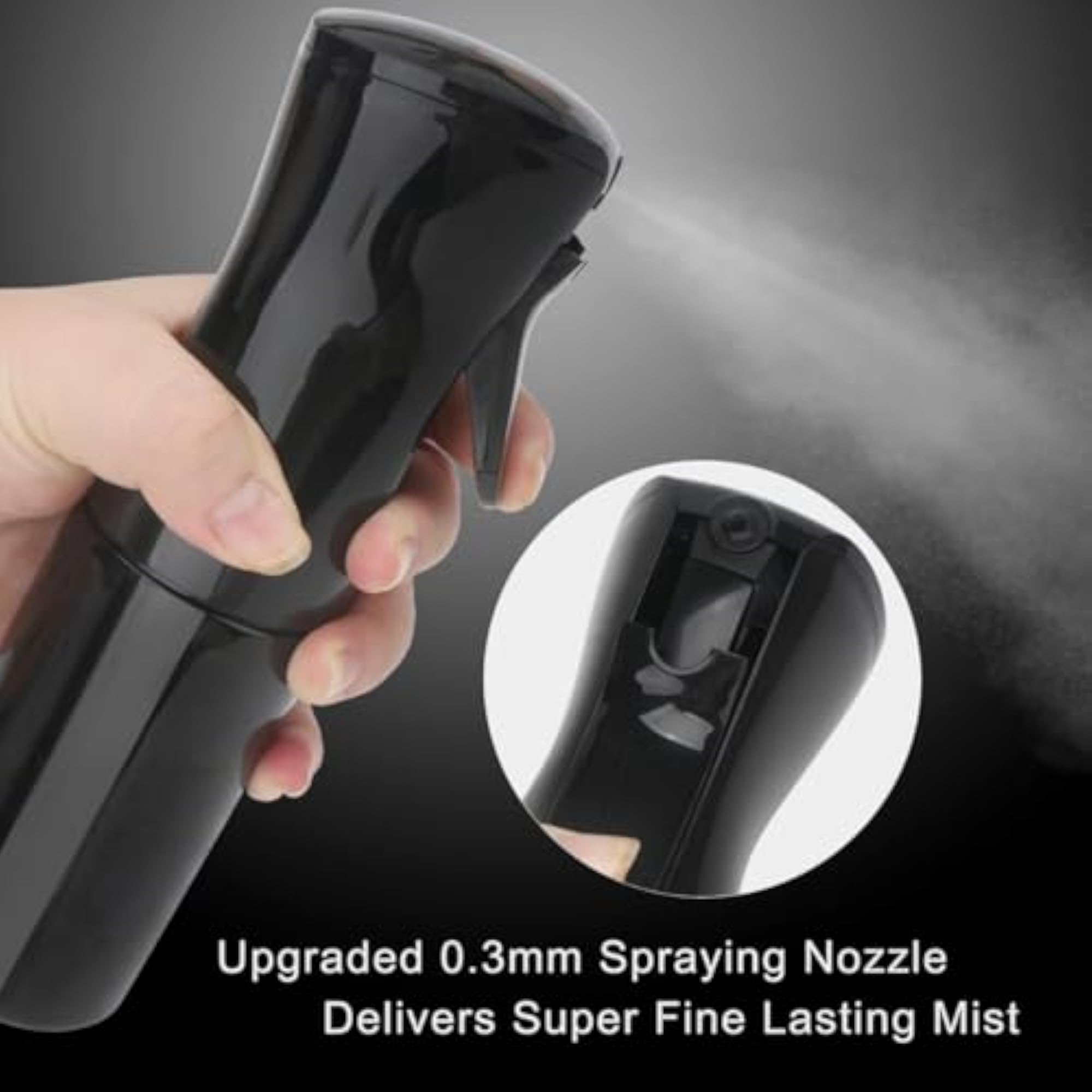 Continuous Mist Spray Bottle, 300ml Ultra-Fine Sprayer