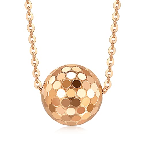 Image of CHOW SANG SANG Delicate Gold 18K Rose Gold MINTY Collection Bead Necklace for Women 92530N | 18.5 Inches, (47 CM)