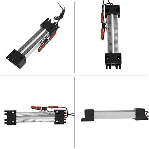 Close-up of the wiring connections and the thermostat on the Walfront PTC Ceramic Heating Element.