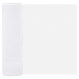 VIELSEITIGE VERWENDUNG: Dieser Tüll weiß ist sehr vielseitig und kann sowohl als Schleifen zum Verzieren von Geburtstags- oder Weihnachtsgeschenken als auch zur Herstellung schöner Tischdeko verwendet werden. Ideal auch als Tüll weiß Meterware bei Hochzeiten für die Kleider von Brautjungfern oder Blumenmädchen, sowie zum Dekorieren von Bankreihen, Treppenhäusern, Stühlen, Blumen, Torten oder als Tischläufer Stoff.