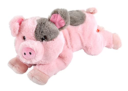Wild Republic Ecokins Pig Stuffed Animal - 12" by WILD REPUBLIC - Used condition - US$15.32