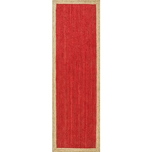 Tapis couloir jute rouge nuLOOM pour protéger et sublimer les sols longs - 6