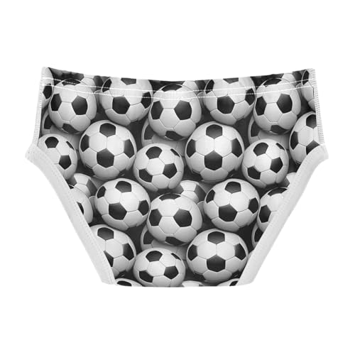 visesunny Boys Potty Training Underwear Realistic 3d Soccer Pattern Breathe Cotton Briefs Size 2T-8Y for Toddler2
