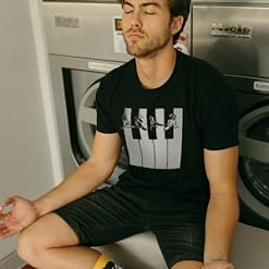Pampling T-Shirt 100% Coton, Unisexe à Manches Courtes, Vêtements pour Hommes et Femmes en 5 Tailles, T-Shirt Noir, Modèle Music is The Way - Les Beatles, Paul McCartney, John Lennon, RIngo Starr, George Harrison Pampling T-Shirt 100% Coton, Unisexe à Manches Courtes, Vêtements pour Hommes et Femmes en 5 Tailles, T-Shirt Noir, Modèle Music is The Way – Image 4