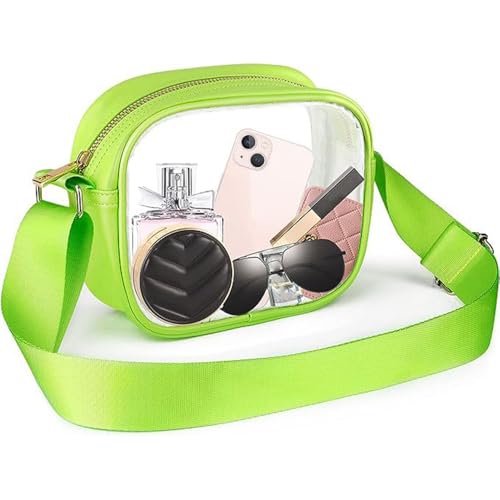 Clear Bag for Stadium Events Clear Purse for Women Concert Stadium Crossbody Concert Bag with Adjustable Strap