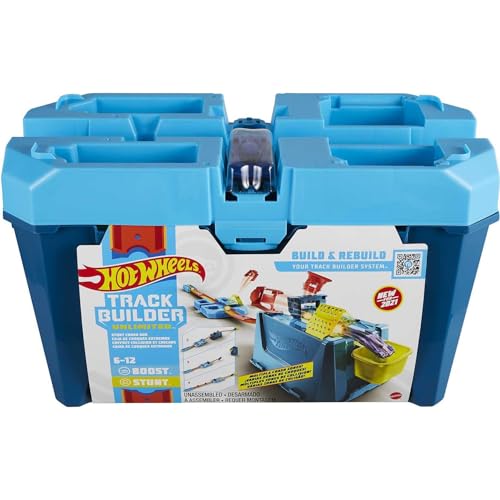 Hot Wheels Boîte à accrobacies avec lanceur et rails 3m