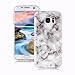 Produktbild Yunbaozi Samsung Galaxy S7 Marmor Hülle Marmor Entwurf Weich Hülle Silikon-Gummi Schützend Soft Marble Case Samsung Galaxy S7 - Rauchweiß