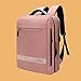 Bywenzai Mochila Hombres Mujeres Mochila para Portátil Carga USB Cojín De Aire Bolsa De Libros Escolares Mochila Grande De Tela Oxford Mochilas De Viaje De Negocios Rosa