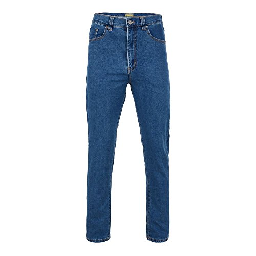 KAM Big & Tall F101 Stonewash Jeans para hombre, azul (lavado a piedra), 60W / 30L