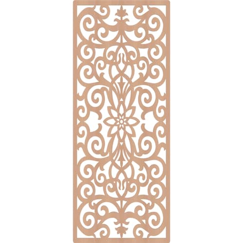 Image of Buel Decorative Pierced Fretwork Wood Wall Panels, 35 3 /8 inchW x 89 3 /8 inchH x 3 /8 inchT, Alder