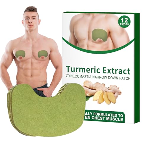 Duqulle Parche Reductor Para Hombres,Parche Para Ginecomastia Reducción Grasa - Producto Ligero Mejorador de Textura de Piel para Hombres y Caballeros