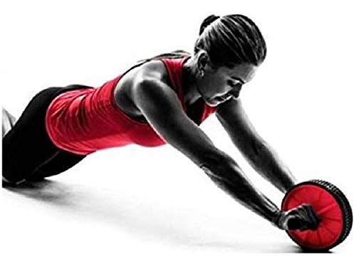 Roda Abdominal Tapete Treino Fit Wheel Crossfit Rolo Lombar