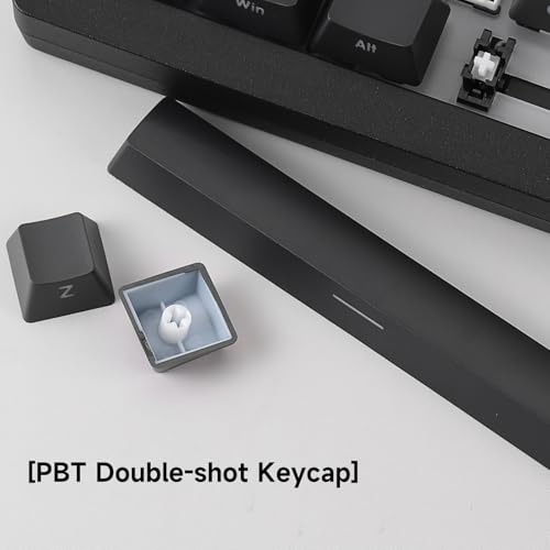 Image of MONSGEEK M1W V3 VIA Aluminum Mechanical Keyboard 75% RGB Hot-swappable Gaming Keyboard with Knob, 6000 mAH RGB Gradient Black with PBT Double Shot Keycaps Rosewood Switch