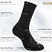 Lapulas Socken Herren Damen, 6 Paar Wandersocken Baumwolle Sportsocken Tennissocken Arbeitssocken mit Weicher Polsterung, 12er pack S07 bequemere Wintersocken Business & Freizeit, Schwarz, 39-42