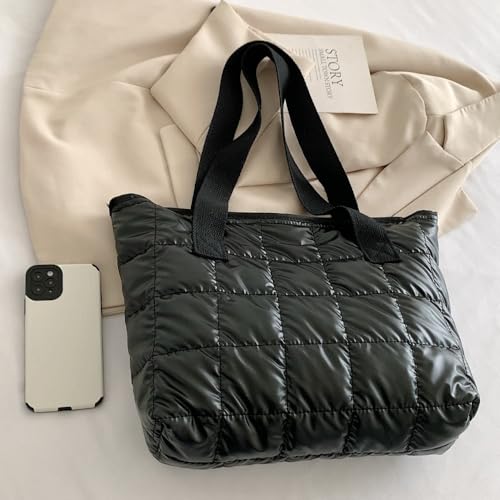 Bolso Tote acolchado grande para mujer miniatura 4