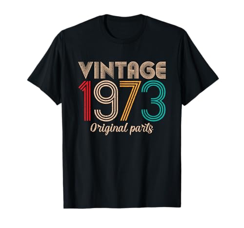 Vintage 1973 52nd Birthday Gifts Retro 52 Years Old Vintage Camiseta