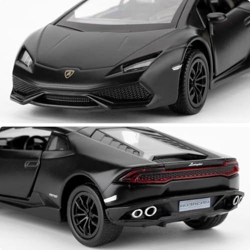 Modelo de carro Lamborghini Huracan LP610-4 1:36 Negro miniatura 4